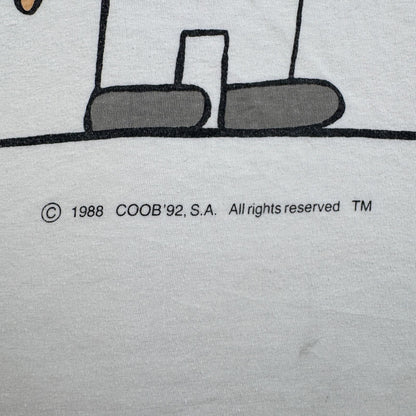 80s バルセロナオリンピック コカコーラ プロモT Tシャツ 1988 オリンピック 白 スペイン製 coca cola シングルステッチ co-u-2505-016