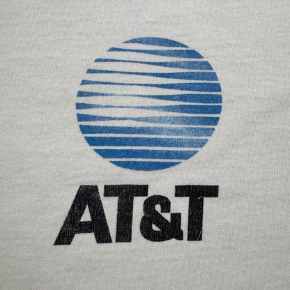 90s AT&T 企業T Tシャツ カルフォルニア マラソン アートT 白 シングルステッチ co-x-2505-003