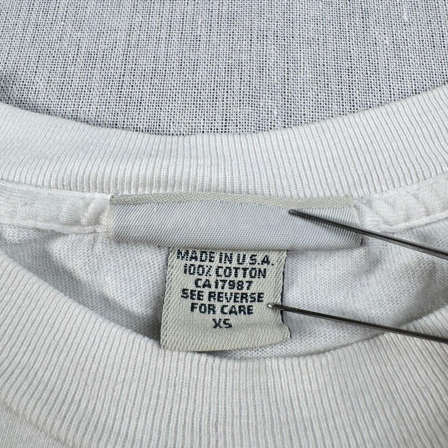 90s バナナリパブリック USA製 Tシャツ アートT トカゲ Banana Republic 白 シングルステッチ ポケT ポケット 胸ポケット XS br-x-2505-005