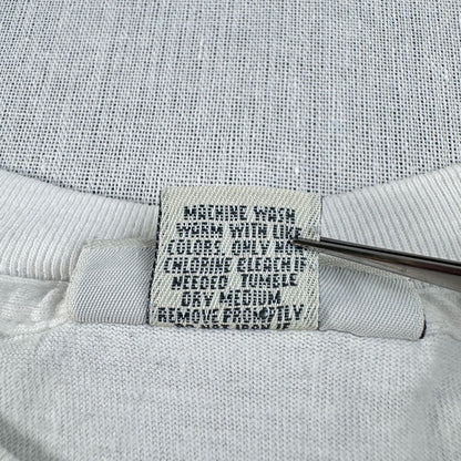 90s バナナリパブリック USA製 Tシャツ アートT トカゲ Banana Republic 白 シングルステッチ ポケT ポケット 胸ポケット XS br-x-2505-005