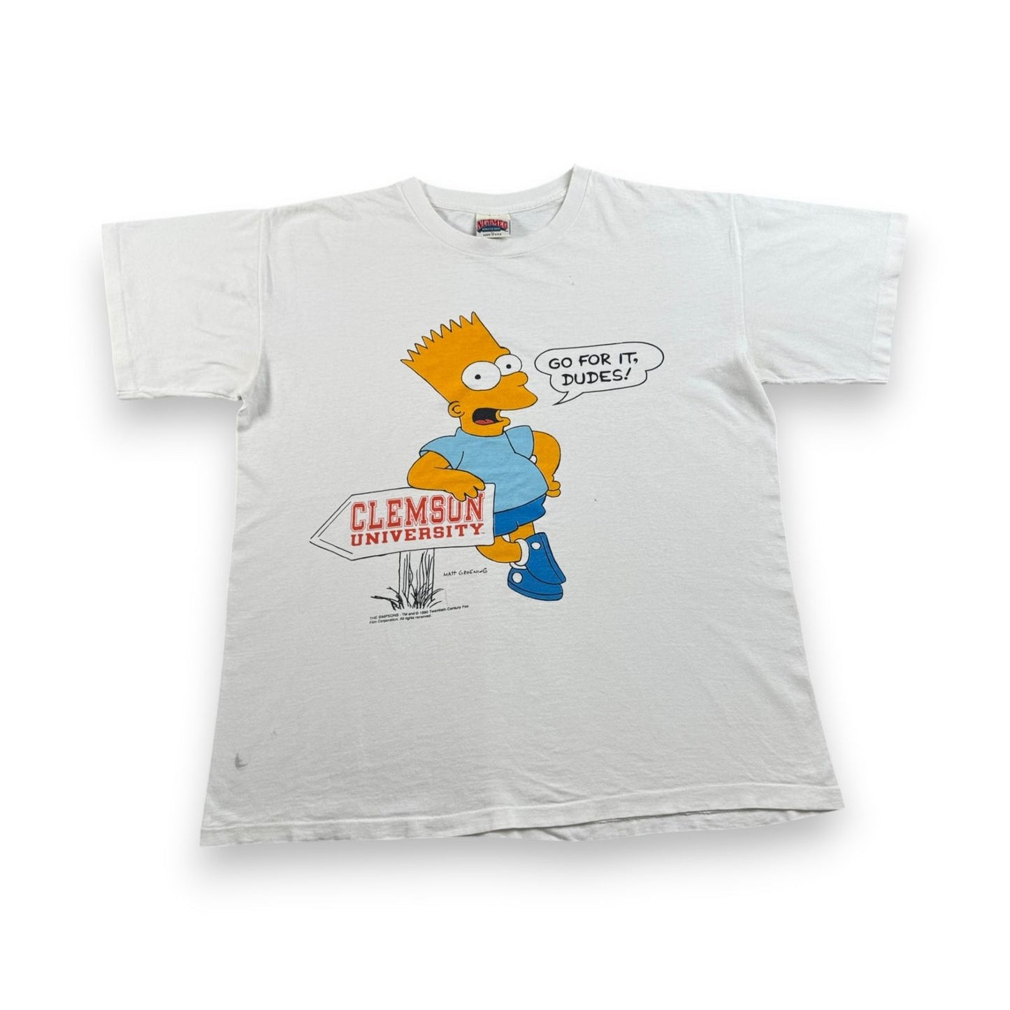 90s USA製 Simpsons シンプソンズ USA製 白 Tシャツ ch-t-2505-007
