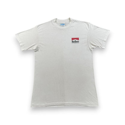80s 90s マル Marlboro Tシャツ 企業T タバコ USA製 白 L co-t-2505-001