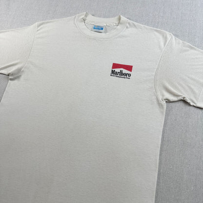 80s 90s マル Marlboro Tシャツ 企業T タバコ USA製 白 L co-t-2505-001