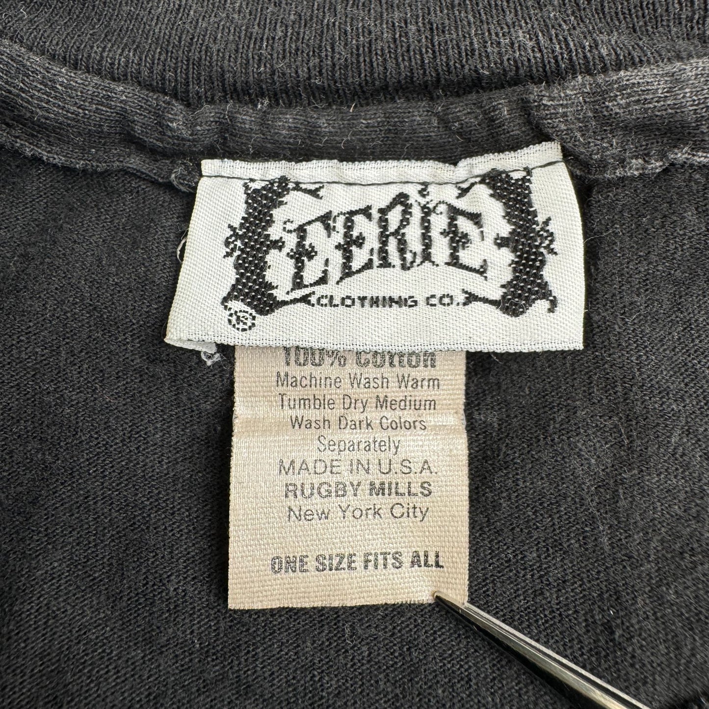 90s 切り裂きジャック Tシャツ JACK THE RIPPER PUB 黒 USA製 EERIE シングルステッチ co-t-2505-002
