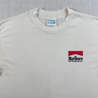 80s 90s マル Marlboro Tシャツ 企業T タバコ USA製 白 L co-t-2505-001
