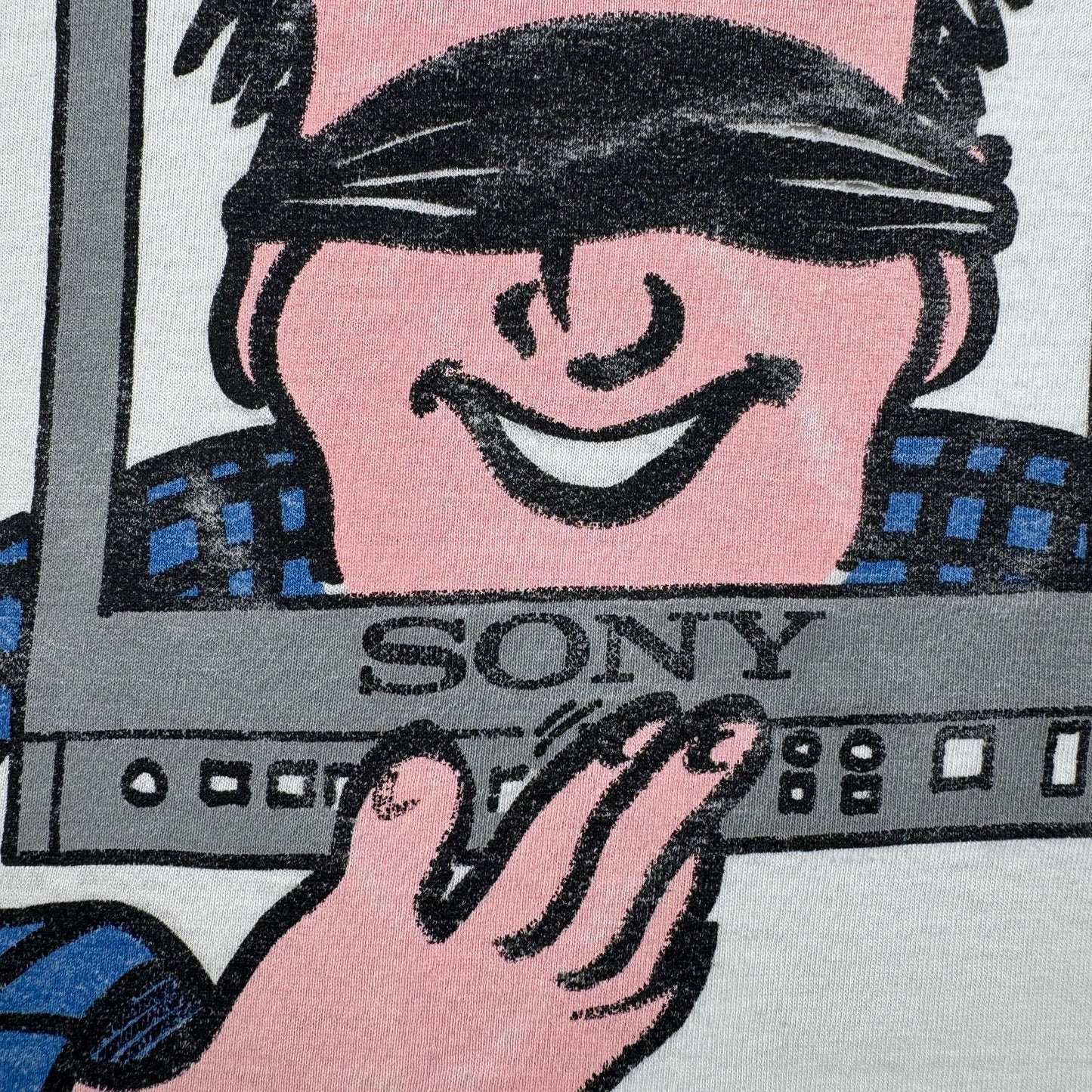 80s 90s SONY ソニー Tシャツ 企業T 白 choose the best monitor シングルステッチ co-t-2505-007