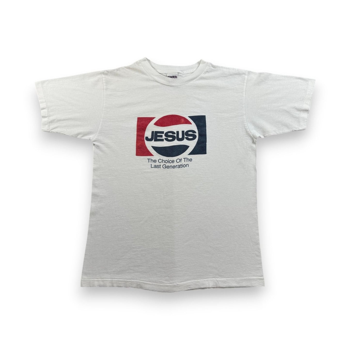 90s JESUS ペプシ パロディ ジーザス USA製 キリスト Raggs Tシャツ 白 L co-t-2505-009