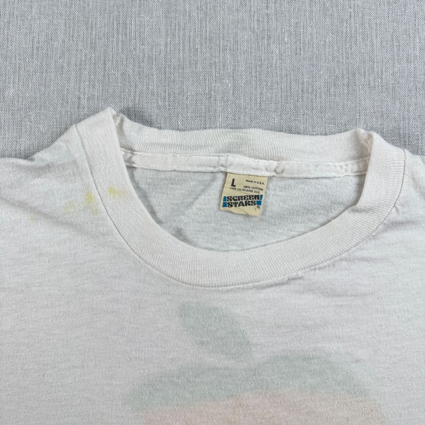 80s APPLE アップル レインボーロゴ 旧ロゴ Tシャツ 企業T 白 USA製 シングルステッチ co-t-2505-011