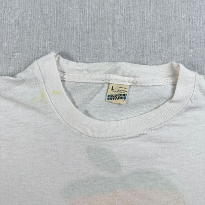 80s APPLE アップル レインボーロゴ 旧ロゴ Tシャツ 企業T 白 USA製 シングルステッチ co-t-2505-011