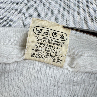 80s APPLE アップル レインボーロゴ 旧ロゴ Tシャツ 企業T 白 USA製 シングルステッチ co-t-2505-011