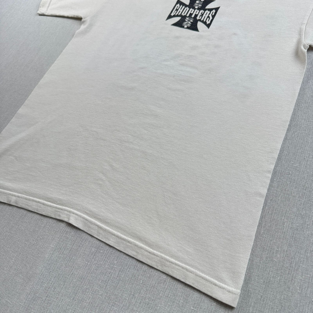 WEST COAST CHOPPERS アイアンクロス anvil ロゴ 企業 バイク Tシャツ ウエストコーストチョッパーズ USA 白 M long beach co-t-2505-012