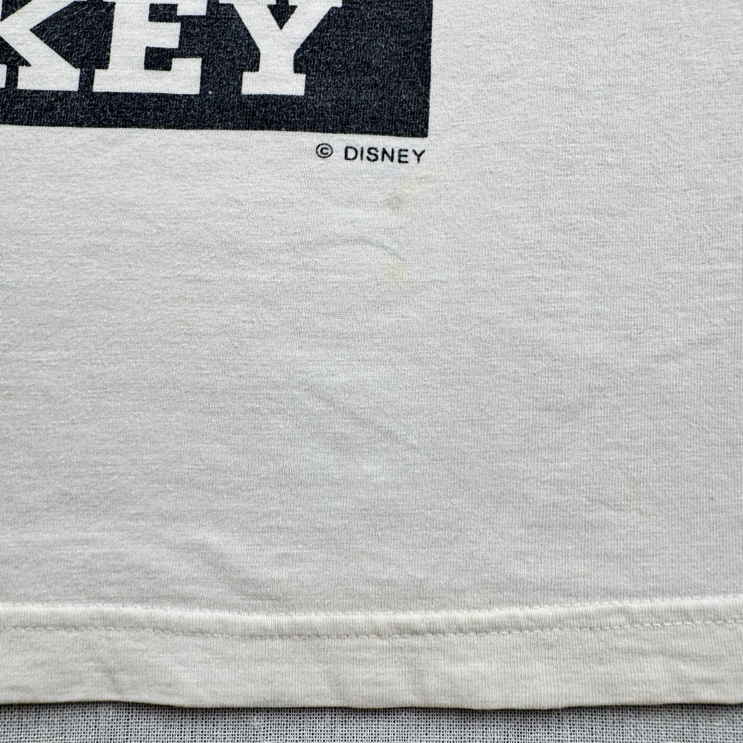 90s 00s ディズニー ミッキー Tシャツ白 映画 カメラ disney d-u-2505-039