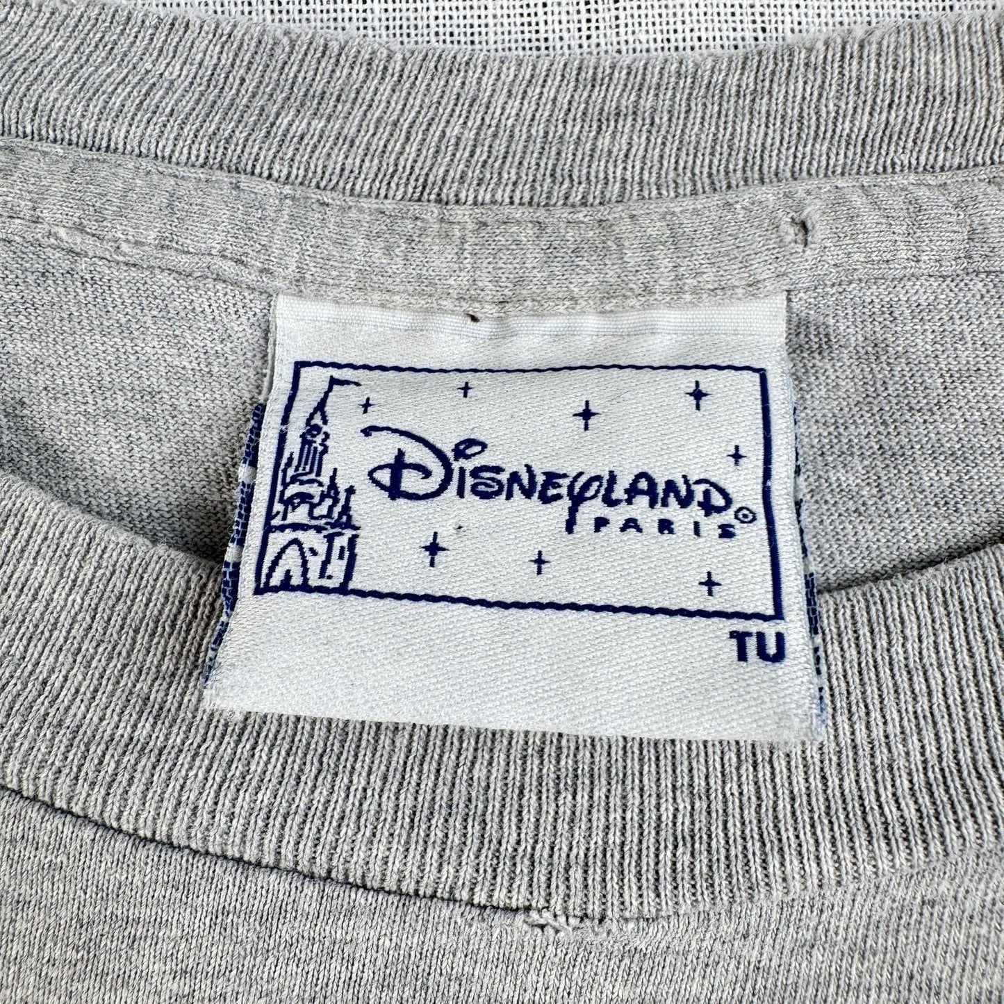 90s 00s フランス製 101匹わんちゃん ダルメシアンズ Tシャツ グレー 犬 d-x-2505-003