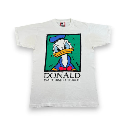 90s ディズニー USA製 ドナルドダック Tシャツ M 白 disney d-x-2505-009