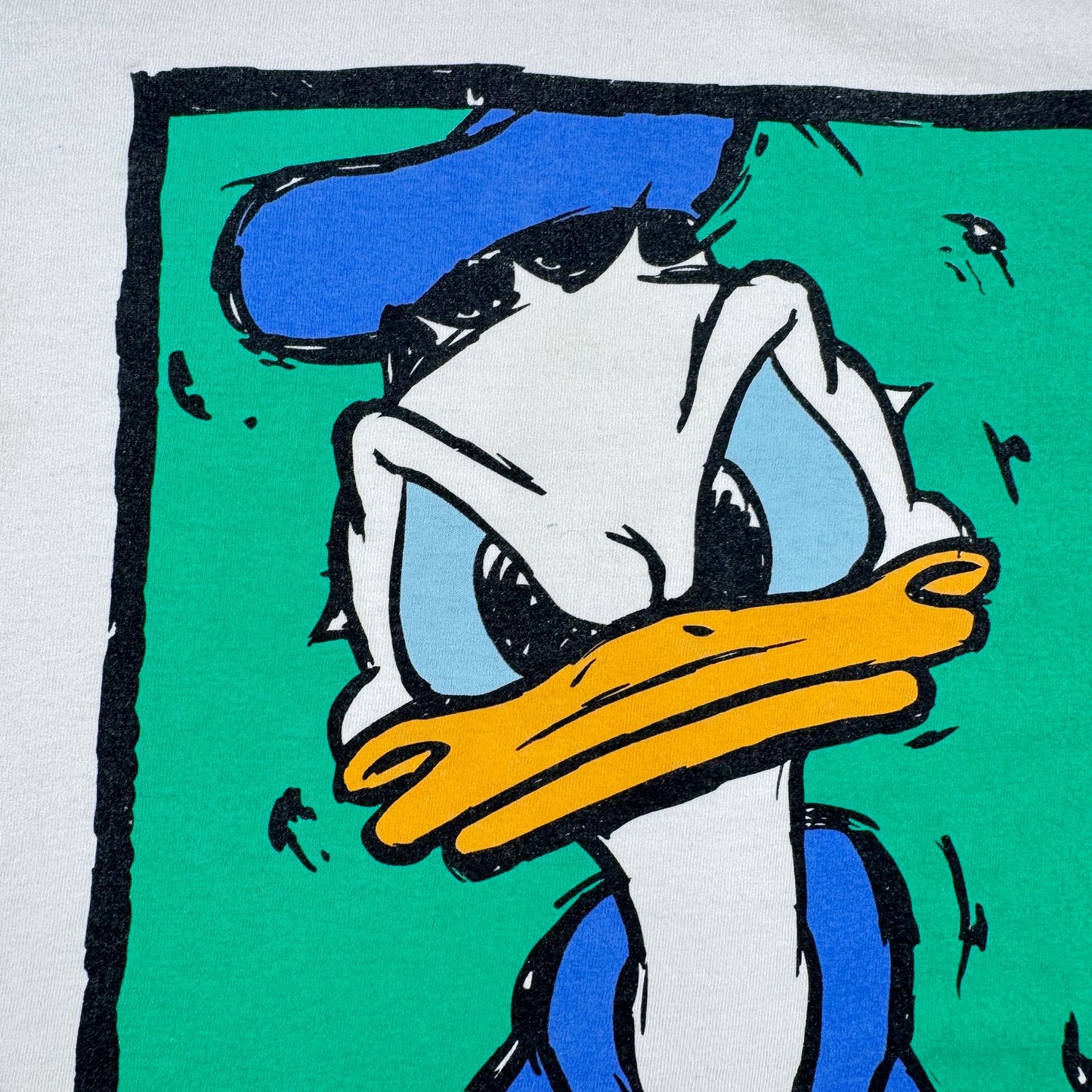 90s ディズニー USA製 ドナルドダック Tシャツ M 白 disney d-x-2505-009
