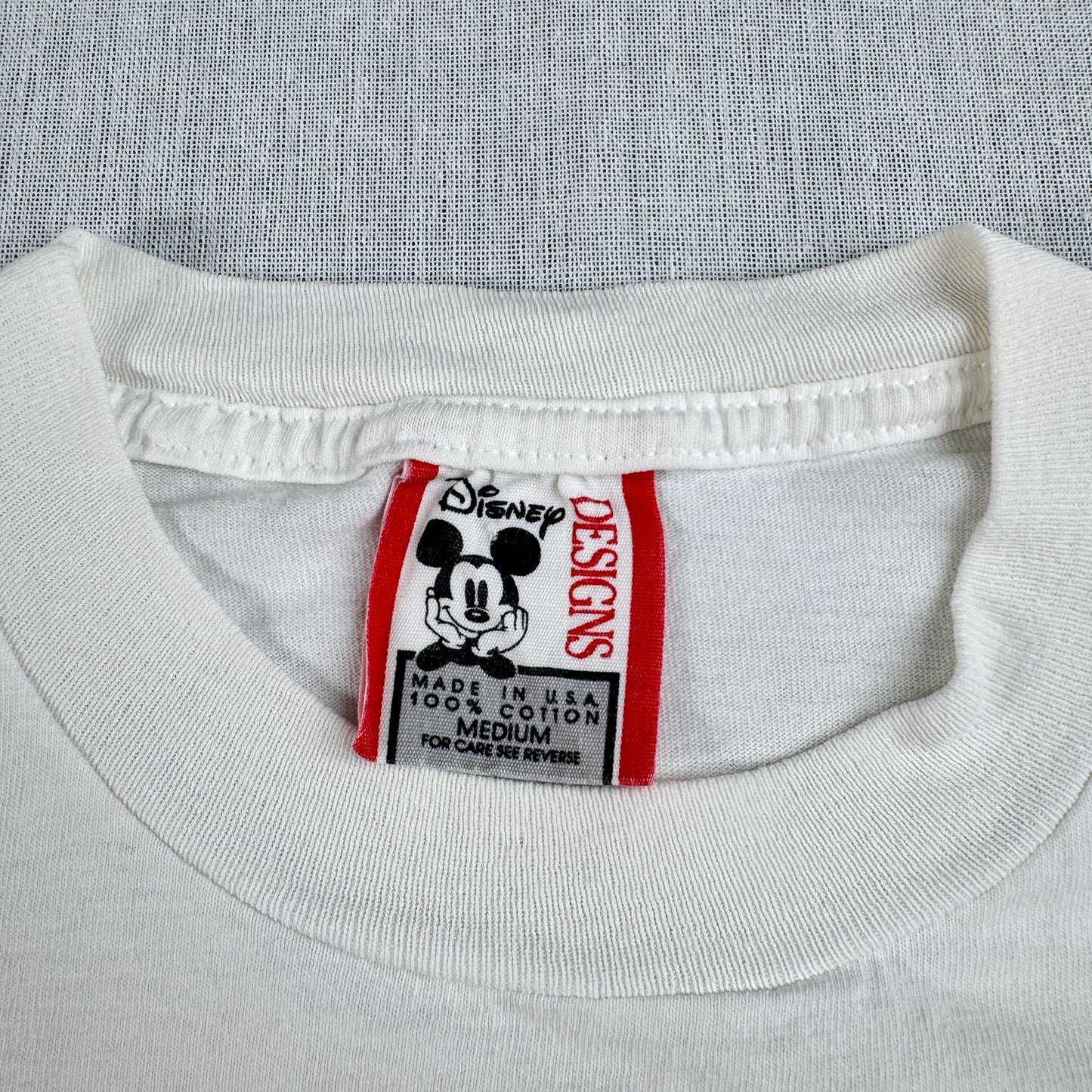 90s ディズニー USA製 ドナルドダック Tシャツ M 白 disney d-x-2505-009