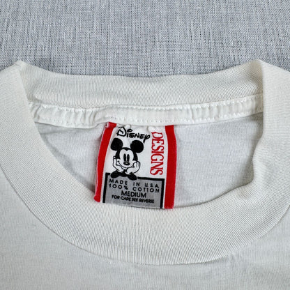 90s ディズニー USA製 ドナルドダック Tシャツ M 白 disney d-x-2505-009