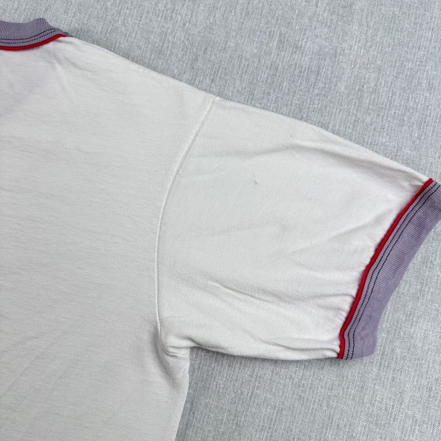 80s オールドミッキー ディズニー ミッキー リンガー Tシャツ USA製 青タグ disney L 白 d-x-2505-010