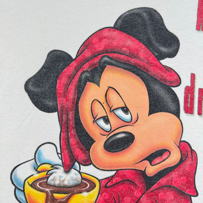 00s ミッキー Tシャツ ディズニー mickey disney 白 my ears are dragging d-x-2505-012