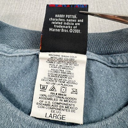 00s ハリーポッター Harry Potter 映画 Tシャツ ホグワーツ 2001 ワーナーブラザーズ m-u-2505-001