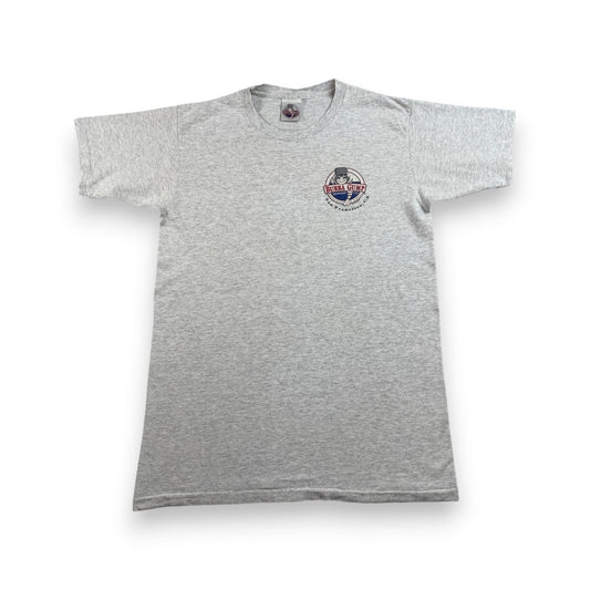 90s フォレストガンプ 映画 ムービー BUBBA GUMP SHRIMP ババガンプシュリンプ Tシャツ グレー シングルステッチ フォレスト・ガンプ m-u-2505-023