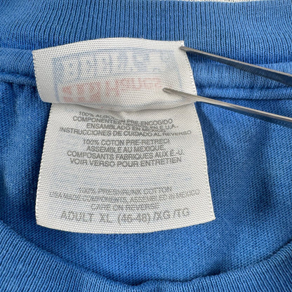00s スーパーマン Sigma Chi UCF Spring Rush 長袖 ロンT Tシャツ 青 アメコミ hanes XL m-u-2505-009