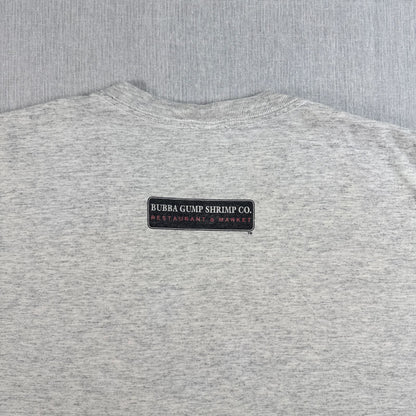90s フォレストガンプ 映画 ムービー BUBBA GUMP SHRIMP ババガンプシュリンプ Tシャツ グレー シングルステッチ フォレスト・ガンプ m-u-2505-023