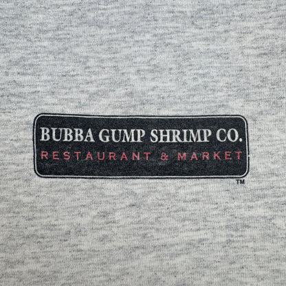 90s フォレストガンプ 映画 ムービー BUBBA GUMP SHRIMP ババガンプシュリンプ Tシャツ グレー シングルステッチ フォレスト・ガンプ m-u-2505-023