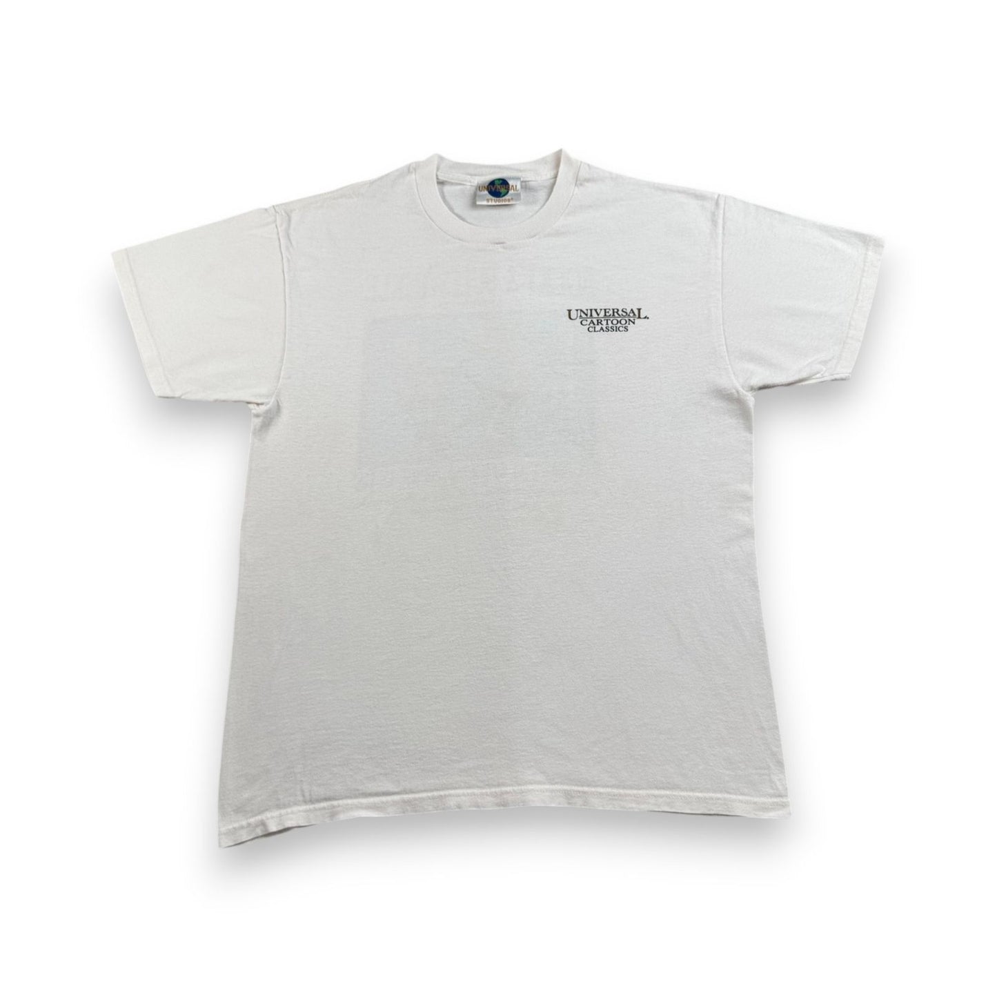 90s ユニバーサル ロッキーとブルウィンクルの大冒険 Tシャツ The Adventures of Rocky and Bullwinkle and Friends 白 m-u-2505-027