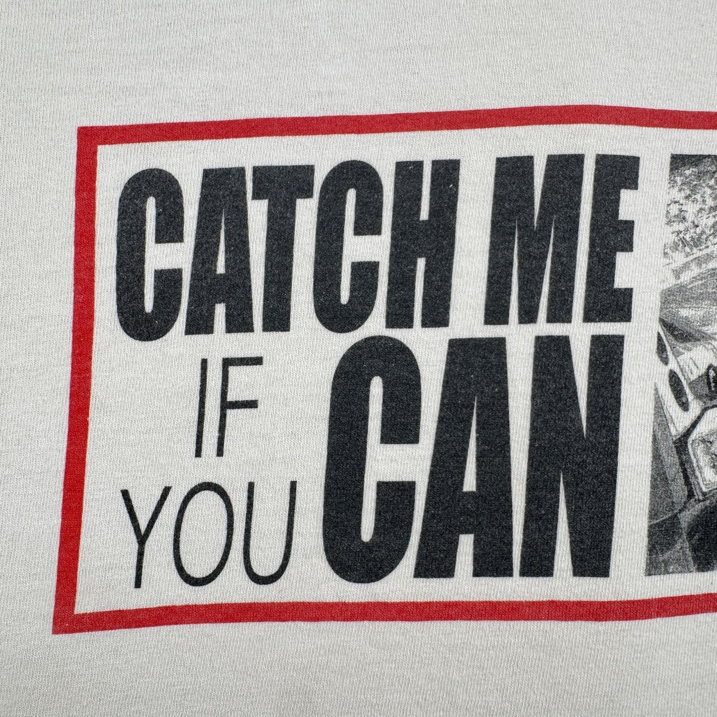 90s 00s CATCH ME IF YOU CAN Tシャツ 白 XL m-u-2505-042