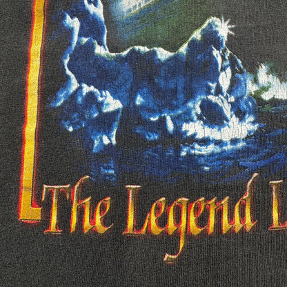 90s 00s TITANIC タイタニック 映画 Tシャツ 黒 ギルダン M レオナルドデカプリオ m-x-2505-019