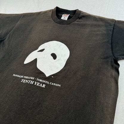 90s オペラ座の怪人 The Phantom of the Opera 映画 ミュージカル Tシャツ 黒 XL フェード 鬼フェード カナダ m-x-2505-020