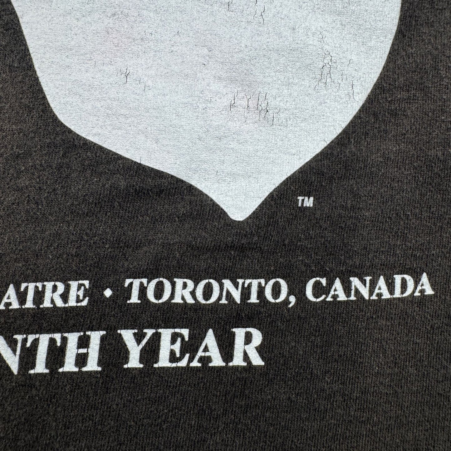 90s オペラ座の怪人 The Phantom of the Opera 映画 ミュージカル Tシャツ 黒 XL フェード 鬼フェード カナダ m-x-2505-020