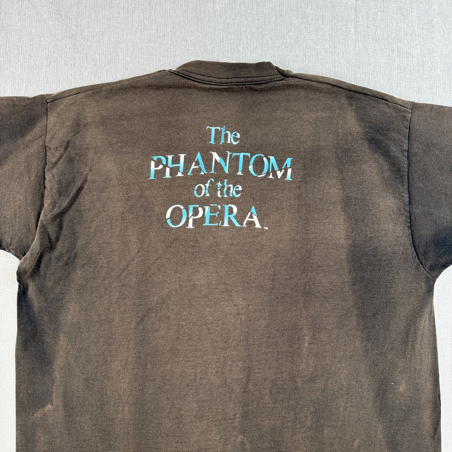 90s オペラ座の怪人 The Phantom of the Opera 映画 ミュージカル Tシャツ 黒 XL フェード 鬼フェード カナダ m-x-2505-020