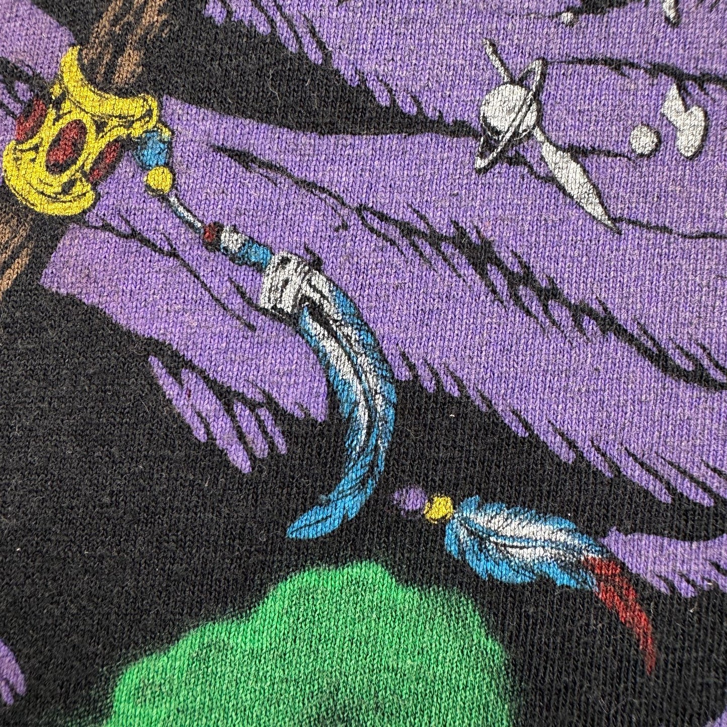 00s LIQUID BLUE リキッドブルー ウィザード WIZARD 魔法使い 黒 総柄 Tシャツ o-t-2505-001