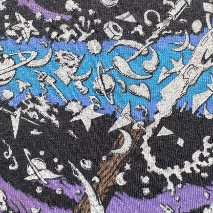 00s LIQUID BLUE リキッドブルー ウィザード WIZARD 魔法使い 黒 総柄 Tシャツ o-t-2505-001