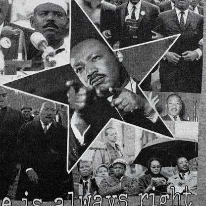 90s 00s キング牧師 Tシャツ ロンT 長袖 偉人 USA製 Dr. Martin Luther King グレー XL o-u-2505-001