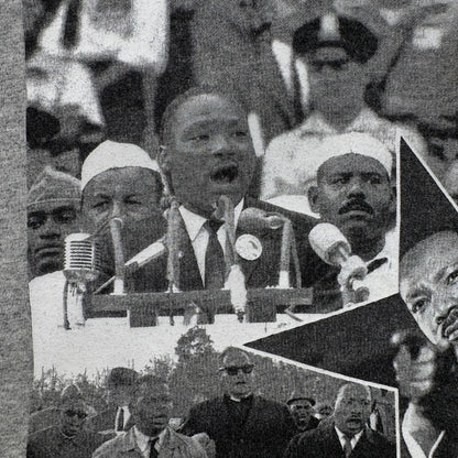 90s 00s キング牧師 Tシャツ ロンT 長袖 偉人 USA製 Dr. Martin Luther King グレー XL o-u-2505-001