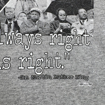 90s 00s キング牧師 Tシャツ ロンT 長袖 偉人 USA製 Dr. Martin Luther King グレー XL o-u-2505-001