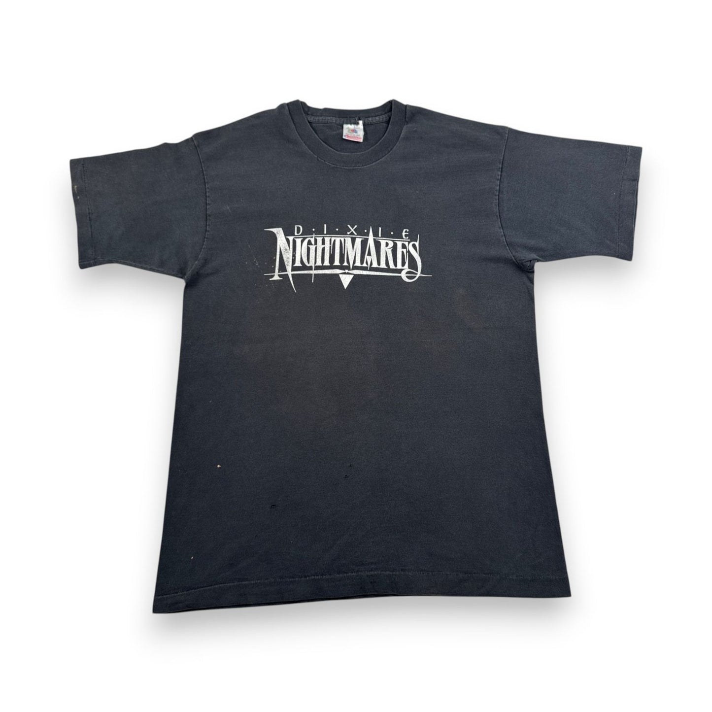90s Tシャツ USA製 Dixie Nightmares ナイトメア 黒 シングルステッチ o-u-2505-002
