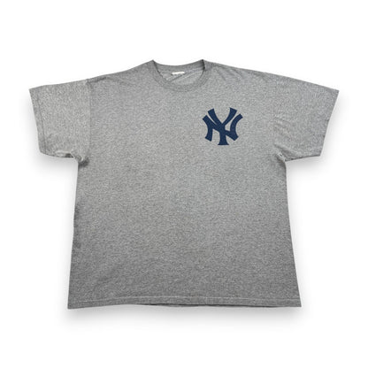90s 00s ヤンキース Tシャツ MLB JETER デレクジーター ニューヨーク メジャー 紺 背番号2 o-u-2505-003