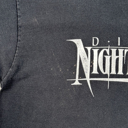 90s Tシャツ USA製 Dixie Nightmares ナイトメア 黒 シングルステッチ o-u-2505-002