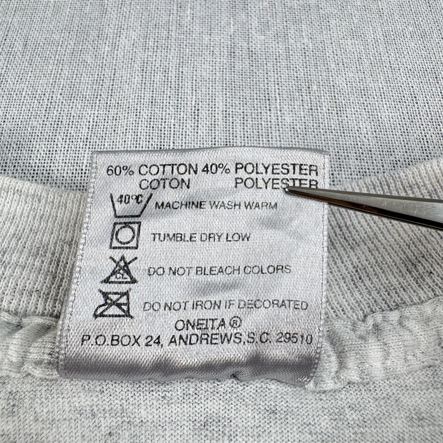80s 90s スーベニアT Tシャツ USA製 カリフォルニア Agua Dulce アグアダルセ ONEITA グレー L シングルステッチ o-u-2505-004