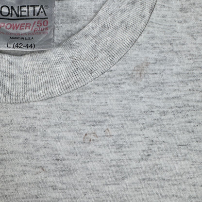 80s 90s スーベニアT Tシャツ USA製 カリフォルニア Agua Dulce アグアダルセ ONEITA グレー L シングルステッチ o-u-2505-004