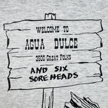 80s 90s スーベニアT Tシャツ USA製 カリフォルニア Agua Dulce アグアダルセ ONEITA グレー L シングルステッチ o-u-2505-004