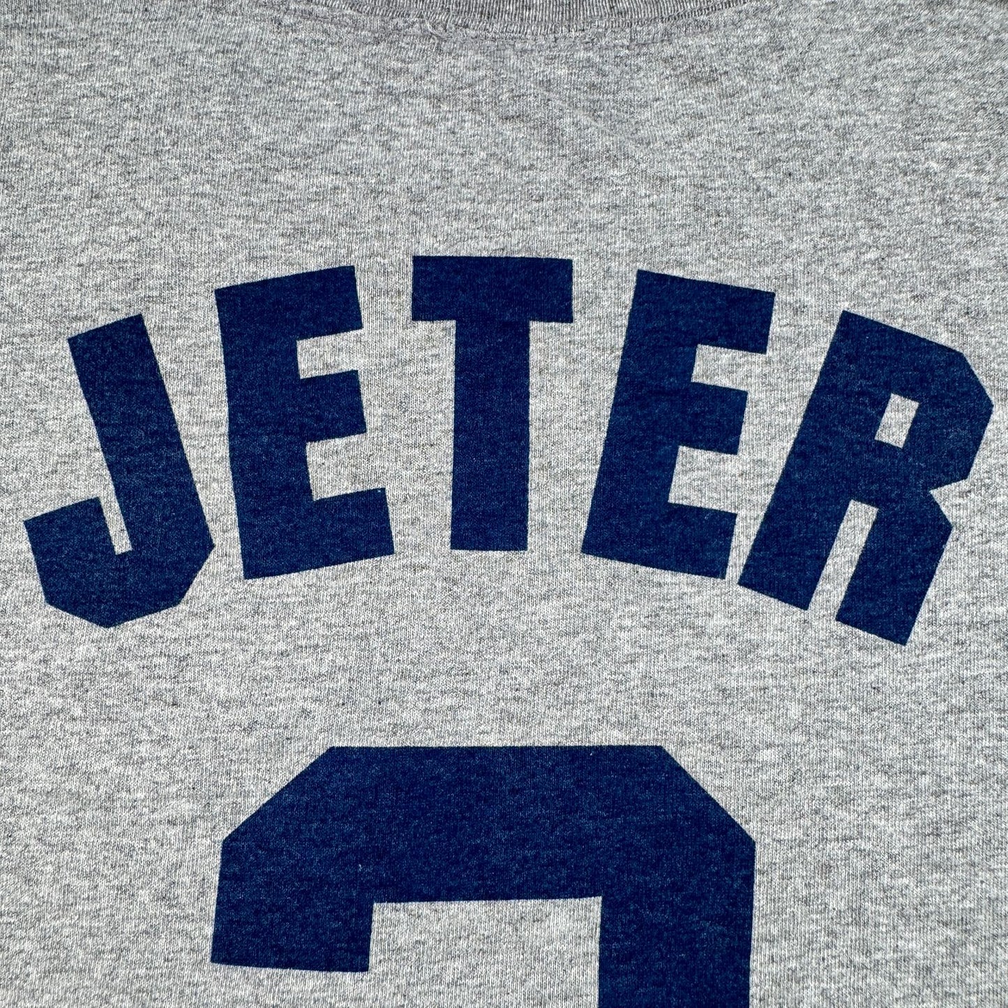 90s 00s ヤンキース Tシャツ MLB JETER デレクジーター ニューヨーク メジャー 紺 背番号2 o-u-2505-003