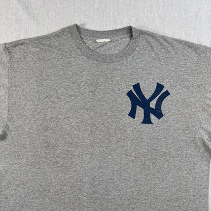90s 00s ヤンキース Tシャツ MLB JETER デレクジーター ニューヨーク メジャー 紺 背番号2 o-u-2505-003
