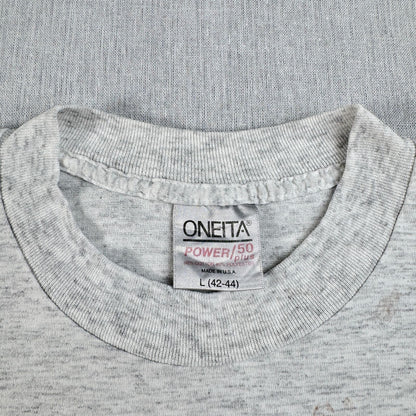 80s 90s スーベニアT Tシャツ USA製 カリフォルニア Agua Dulce アグアダルセ ONEITA グレー L シングルステッチ o-u-2505-004
