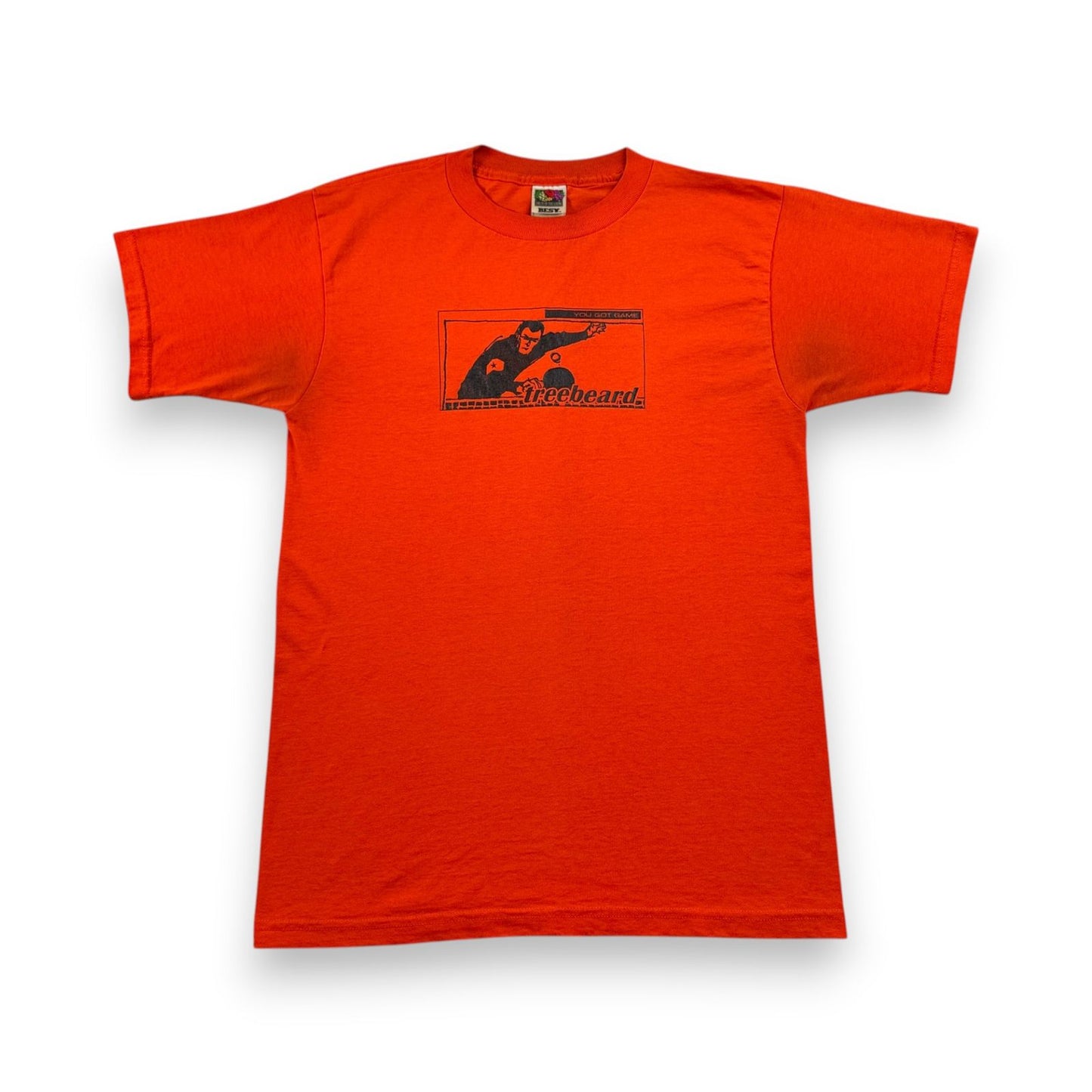 90s 00s Tシャツ オレンジ 卓球 treebeard フルーツオブザルーム カナダ製 o-u-2505-006