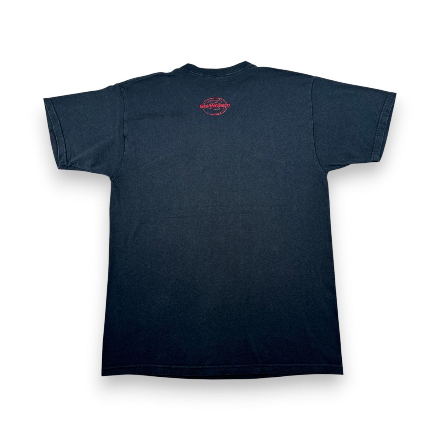 00s sik world Tシャツ メッセージT I love big fake tits 2004 黒 sikworld ストリート o-u-2505-005